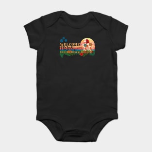 Welcome to our Tropical Hideaway 1971 Tiki Room Baby Bodysuit